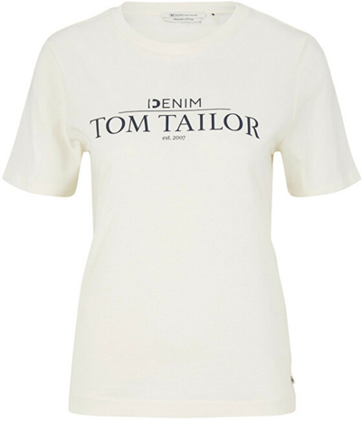 Maicë Tom Tailor Regular Fit 1033607.10348, e bardhë