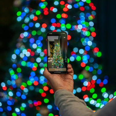 Drita dekorative Twinkly Candies Pearls, 100 LED RGB, USB C, tel i gjelbër