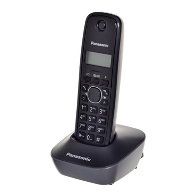 Telefon fiks Panasonic KX-TG1611PDH, pa tela, i zi