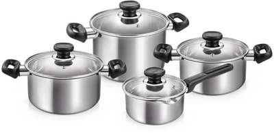 Сет садови BRAVA Cookware Set, 8 парчиња, не'рѓосувачки челик, за индукција