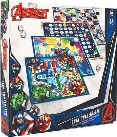 Loja me letra Fournier Marvel Avengers, set me 4 pako, me shumë ngjyra