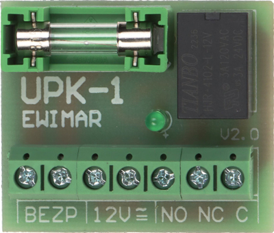 Modul rele Ewimar Relay Module UPK-1, 12V AC/DC, dalje rele NO/NC
