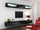 Komodinë TV Cama Meble Vigo 140, 140 cm, MDF, e zezë