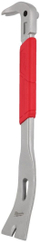 Levë çmontimi Milwaukee Molding Pry Bar 40cm, me heqës gozhdësh, dorezë e kuqe
