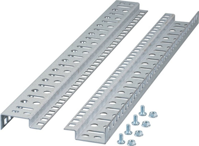 Shina rack për kabinet 19" EFB Elektronik 691776.15, çelik inoks, palë, metalike