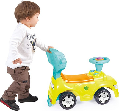 Lodër makinë Dolu Toddler Step Car 4 in 1, ride on dhe lëkundëse, mbi 1 vjeç, shumëngjyrëshe