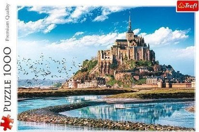 Puzzle Trefl Mont Saint Michel Francë, 1000 copa, 68.3 x 48 cm, shumëngjyrësh