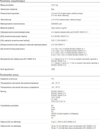 Bllok kontakti Schneider Electric Single 1 NO (ZBE701) 