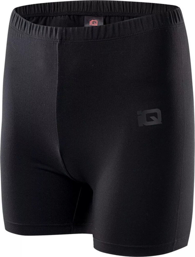 Shorc sportiv për goca IQ Silky 1/2, elastik, thahet shpejt, i zi