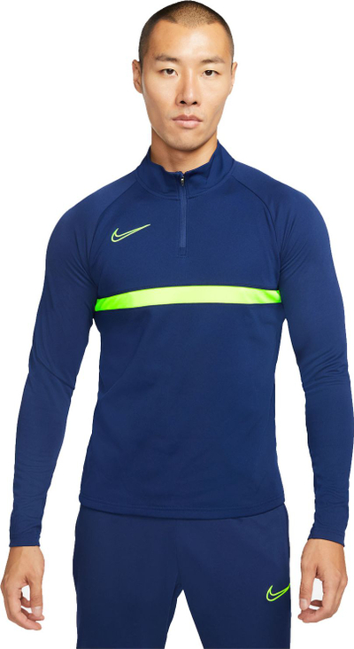 Bluzë sportive Nike Dri-Fit Academy 21 Drill Top M CW6110-492, Dri-FIT, me zinxhir 1/4, blu navy