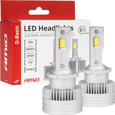 Llamba LED auto AMiO Series D, D2S D2R, 6000K 70W, e bardhë