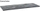 Banak banjo Aquaform Ottima 110x46 cm, trashësi 2.5 cm, ngjyra beton i zi