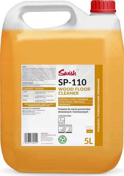 Pastrues për dysheme druri Swish SP-110, koncentrat, 5L