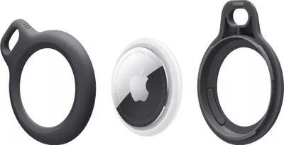 Varëse Tech‑Protect Rough për Apple AirTag, TPU, me karabin, e zezë