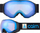 Syze ski Cairn Air Vision Photochromic Evolight NXT, L, me xham blu pasqyru