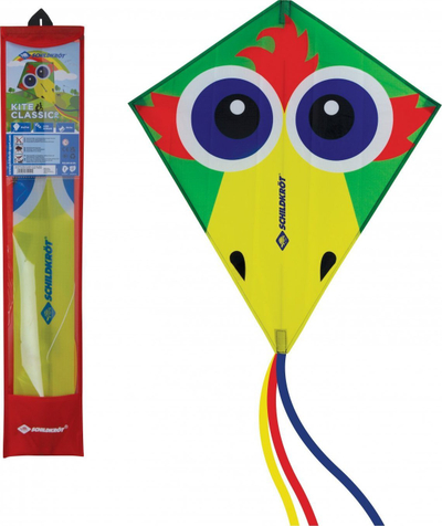 Fluturake drejtimi SCHILDKRÖT Classic Kite 70 Crazy Bird, 2.5 m bisht, për fëmijë 5+, shumëngjyrëshe