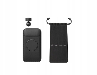Adapter magnetik telefoni Shapeheart Classic Ball 360, për motoçikletë dhe biçikletë, universal, i zi