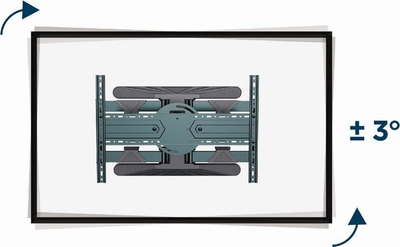 Mbajtëse muri për TV Gembird WM-80STR-01, 40-80\", 50 kg, çelik