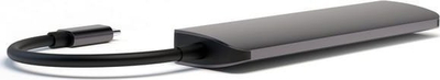 Hub USB C 4smarts 6in1, HDMI 4K, lexues karte SD microSD, gri
