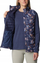 Jelek për goca Columbia Powder Pass Vest W, i mbushur, me lule, blu navy