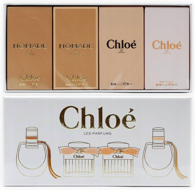 Set parfumesh për femra Chloe Variety, 4 mini parfume, 0.16 oz