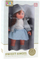 Kukull Lean Toys Leleka, 36.5 cm, me fustan blu