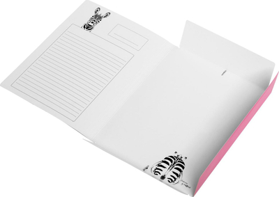 Dosje me goma në qoshe PAGNA Corner Zebra, DIN A4, karton, fuksia