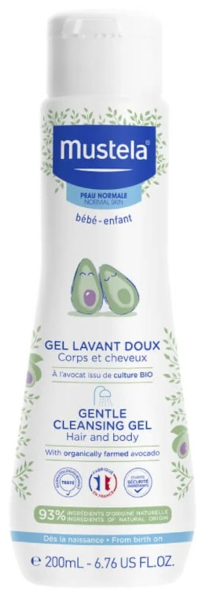 Xhel pastrues per bebe Mustela Gentle Cleansing Gel, 200ml