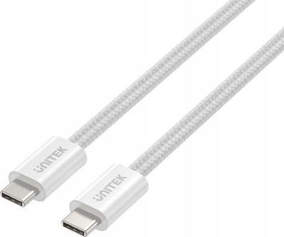 Kabllo magnetike USB‑C Unitek, PD 100W, 1m, e bardhë