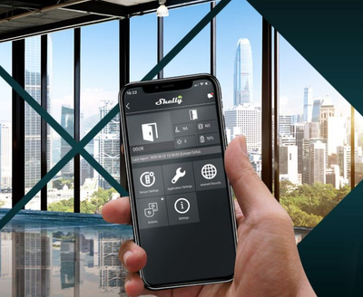 Sensor dere dhe dritare Shelly Door Window 2, Wi‑Fi i zgjuar, matje temperature dhe drite (LUX), i bardhë