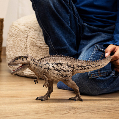 Lodër dinosauri Schleich Dinosaurs Carcharodontosaurus 15048, nofull që lëviz, shumë realist
