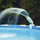 Sprinkler uji për pishinë Intex 28089, me LED shumëngjyrëshe, për pishina me kornizë mbi tokë