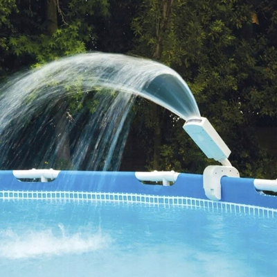 Sprinkler uji për pishinë Intex 28089, me LED shumëngjyrëshe, për pishina me kornizë mbi tokë