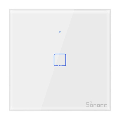 Ndërprerës inteligjent Sonoff T1 EU TX, 1 kanal, WiFi, i bardhë