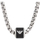 Qafore për meshkuj Emporio Armani EGS2910040, 52cm, e argjendtë