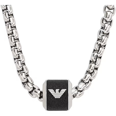 Qafore për meshkuj Emporio Armani EGS2910040, 52cm, e argjendtë