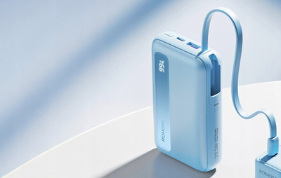 Powerbank Romoss PPR10, 10000 mAh, Fast Charge PD3.0 22.5 W, blu