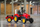 Traktor lodër Lapac Supercharger me pedale, me rimorkio, i kuq