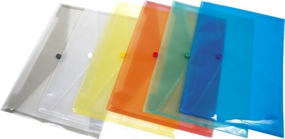 Dosje me kapëse Donau Envelope File C5, PP, transparente jeshile