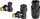 Set termostatik këndor për radiator Ferro Angular, M30x1.5, 1/2", i zi
