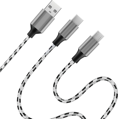 Kabllo USB LogiLink CU0202, USB A me USB C edhe Micro USB, 1.2m, gri