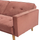 Kënd divan Talia HM3153.02, kadife, 267x153x85cm, rozë dusty