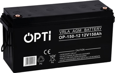 Bateri AGM Volt Posko Opti 150Ah, për automjete dhe sisteme solare, gri