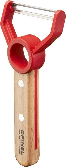Qëruese perimesh Opinel Le Petit Chef, teh çeliku inox, dorezë druri, e kuqe
