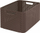 Корпа CURVER Rattan Style L, пластична, дизајн ратан, темно кафеава
