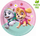 Pjata letre PROCOS Paw Patrol Skye &amp; Everest, 23cm, set me 8 copë, shumëngjyrëshe