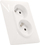 Prizë Legrand 2PxP+T CL Valena Life, e bardhë