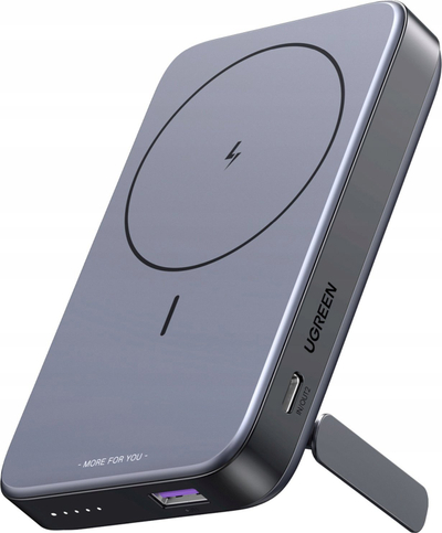 Power bank Ugreen 10000mAh, wireless 20W, MagSafe, gri