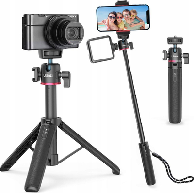 Tripod dore Ulanzi MT-73, alumini, selfie stick, i zi