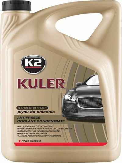 Antifriz koncentrat për radiatorë K2 Kuler Red G12, 5L, i kuq